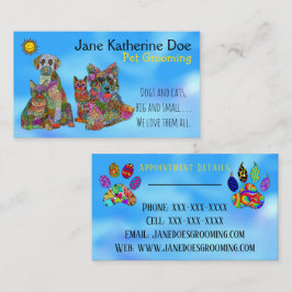 Tarjetas de visita de Mascota de perros y gatos