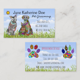 Tarjetas de visita de Mascota de perros y gatos