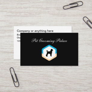 Tarjetas de visita de Mascota moderno Grooming Ser