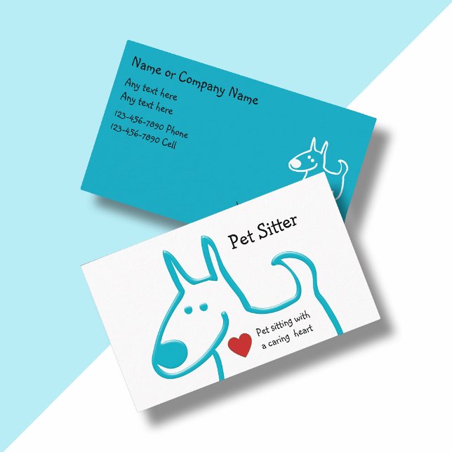 Tarjetas de visita de Mascota para sentarse (Subido por el creador)
