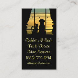 Tarjetas de visita de Mascota y casa de huéspedes