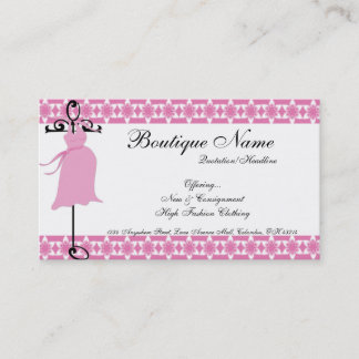 Tarjetas de visita de maternidad rosadas del