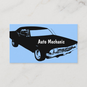 Tarjetas de visita de mecánico de automóviles