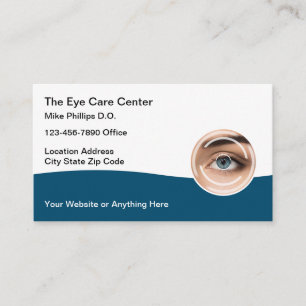 Tarjetas de visita de Médica de atención ocular