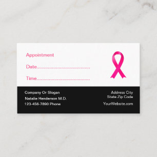 Tarjetas de visita de Médica de citas de oncolog