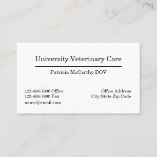 Tarjetas de visita de Médica veterinario