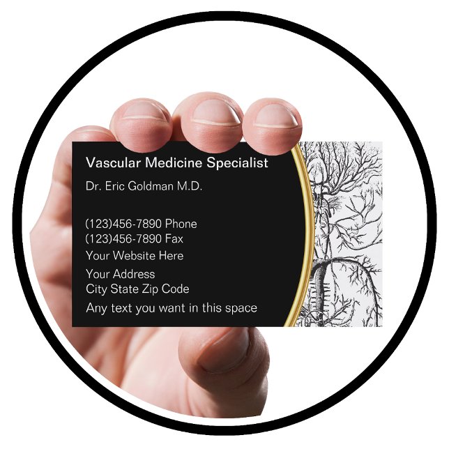 Tarjetas de visita de medicina vascular (Subido por el creador)