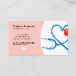 tarjetas de visita de médico de enfermería