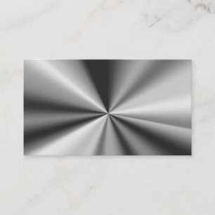 Tarjetas de visita de mirada metálicas en blanco