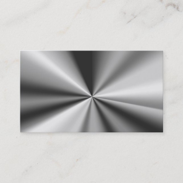 Tarjetas de visita de mirada metálicas en blanco (Anverso)
