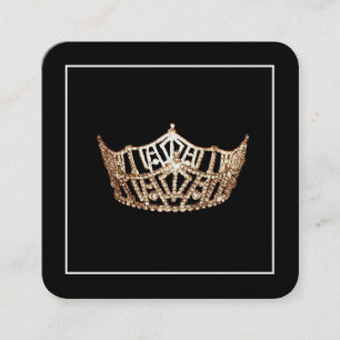 Tarjetas de visita de Miss América Gold Crown