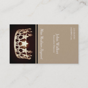 Tarjetas de visita de Miss USA Gold Crown