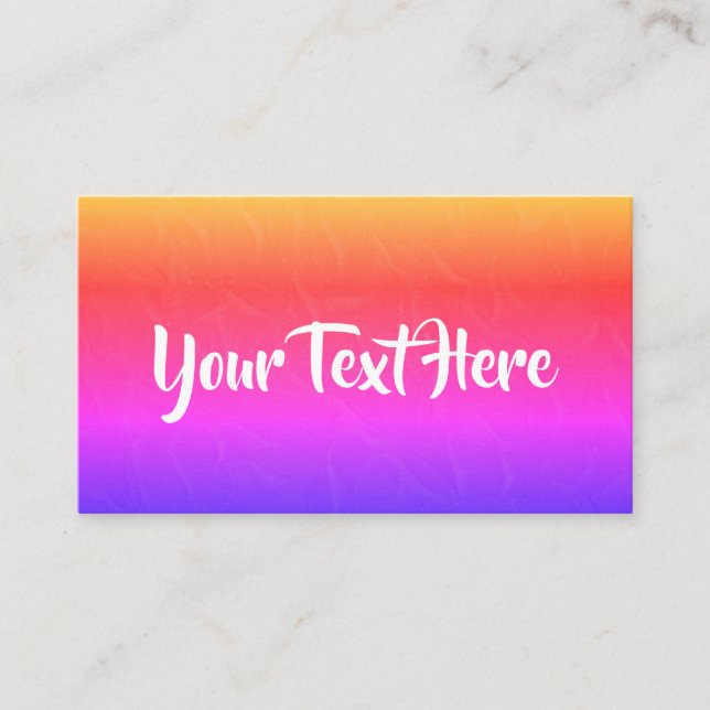 Tarjetas de visita de moda (Anverso)