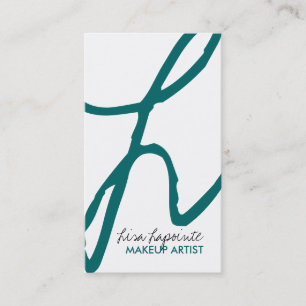 Tarjetas de visita de moda del artista de