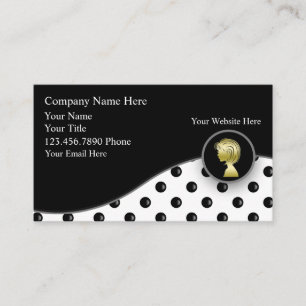 Tarjetas de visita de moda del peluquero