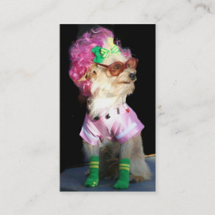 Tarjetas de visita de moda del perro de juguete
