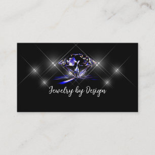Tarjetas de visita de moda Glitzy Bling Jeweler