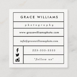 Tarjetas de visita de moda modernas de la