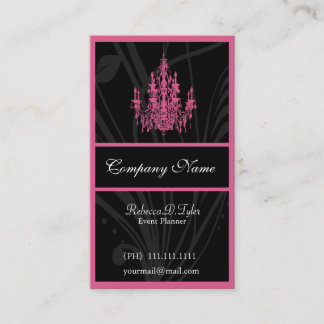 Tarjetas de visita de moda rosa