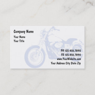 Tarjetas de visita de moto