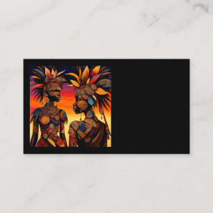 Tarjetas de visita de mujeres africanas