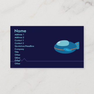Tarjetas de visita de nave espacial