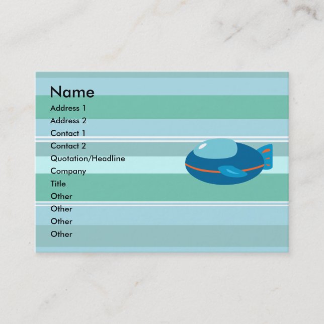 Tarjetas de visita de nave espacial (Anverso)