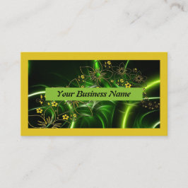 Tarjetas de visita de negocios Amarillo verde mode