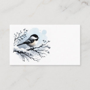Tarjetas de visita de negocios Chickadee