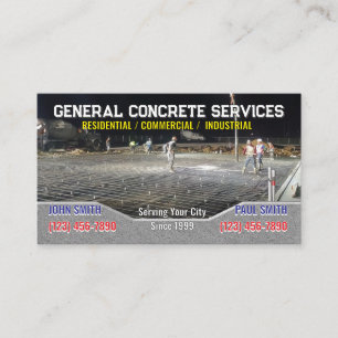 Tarjetas de visita de negocios concretas