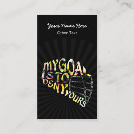 Tarjetas de visita de negocios de Lacrosse Goalie