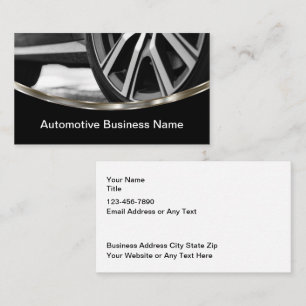 Tarjetas de visita de negocios de servicio de auto