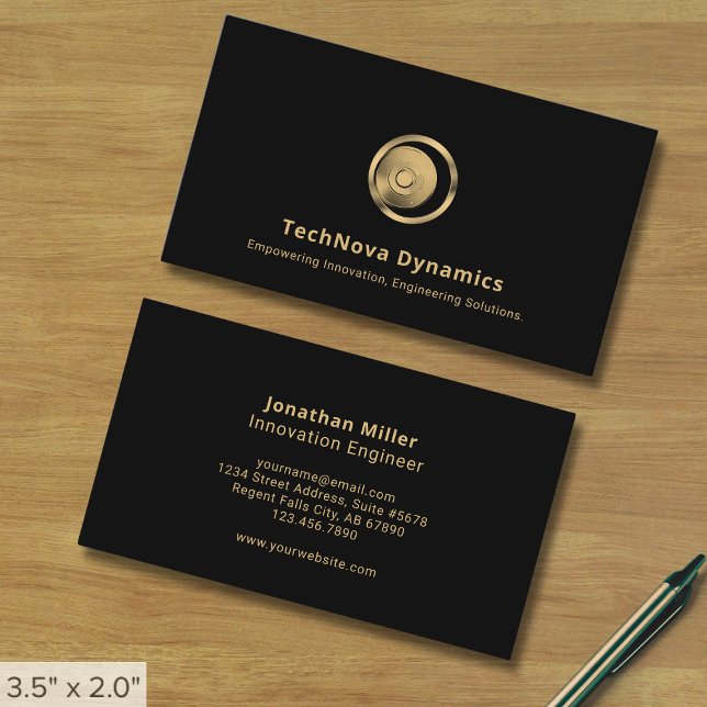 Tarjetas de visita de negocios de tecnología moder (Subido por el creador)