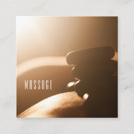 Tarjetas de visita de negocios de Terapia de Masaj