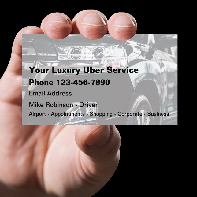 Tarjetas de visita de negocios Guay Luxury Uber Dr (Subido por el creador)