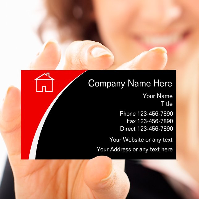 Tarjetas de visita de negocios inmobiliaria modern (Subido por el creador)