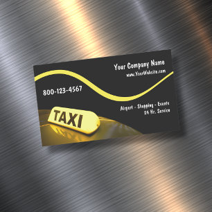Tarjetas de visita de negocios magnéticas de Taxi 