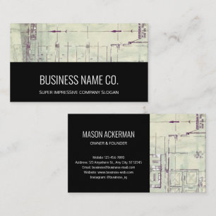 Tarjetas de visita de negocios modernas - Blueprin