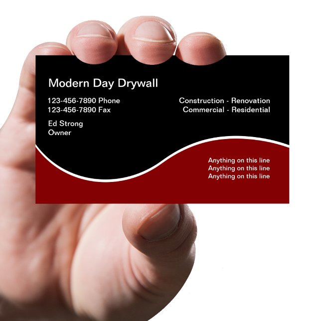 Tarjetas de visita de negocios modernas del contra (Subido por el creador)