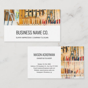 Tarjetas de visita de negocios modernas - Herramie