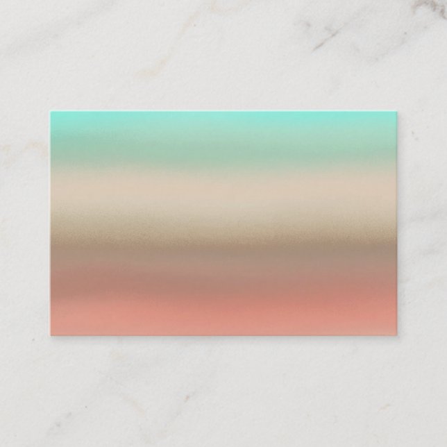 Tarjetas de visita de negocios nativas de Turquois (Anverso)