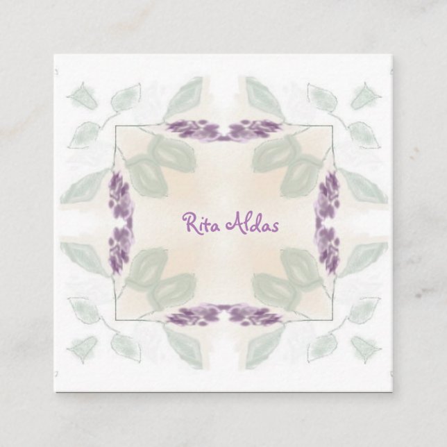 Tarjetas de visita de negocios naturales de Reiki  (Anverso)