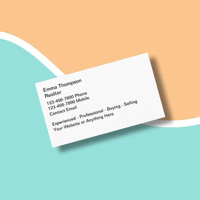 Tarjetas de visita de negocios simples para el sec (Subido por el creador)