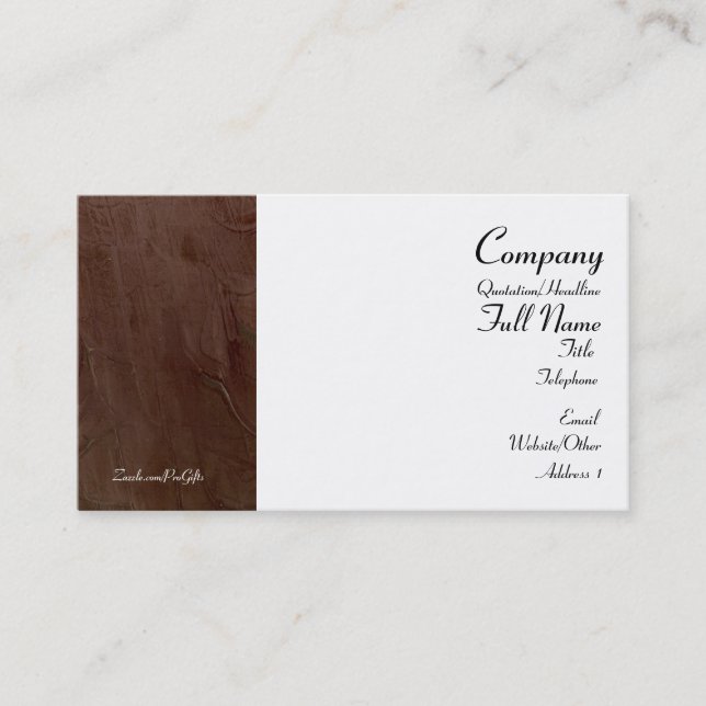 Tarjetas de visita de negocios toscanas de Borgoña (Anverso)