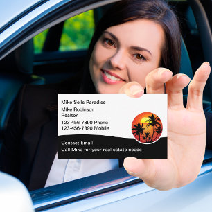 Tarjetas de visita de negocios Tropical Florida Ha
