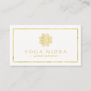 Tarjetas de visita de Nidra de la yoga