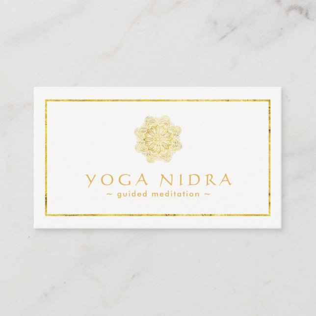 Tarjetas de visita de Nidra de la yoga (Anverso)