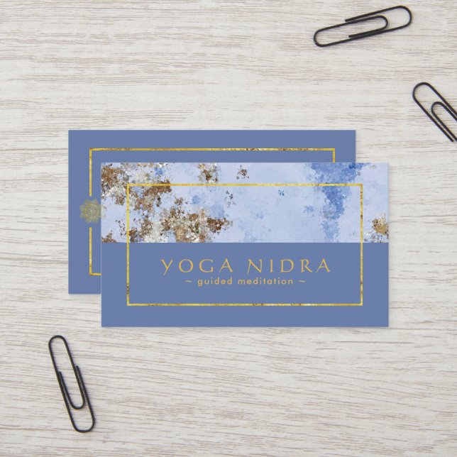 Tarjetas de visita de Nidra de la yoga (Anverso/Reverso In Situ)