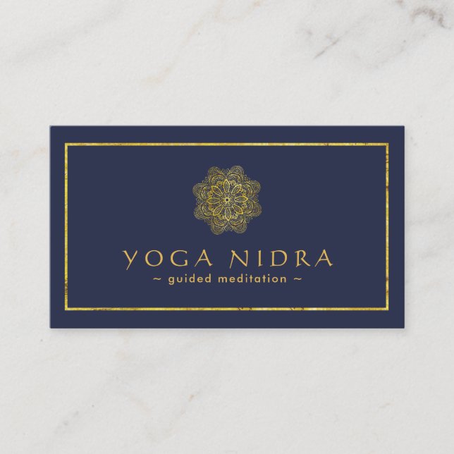 Tarjetas de visita de Nidra de la yoga (Anverso)