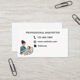 tarjetas de visita de niñera